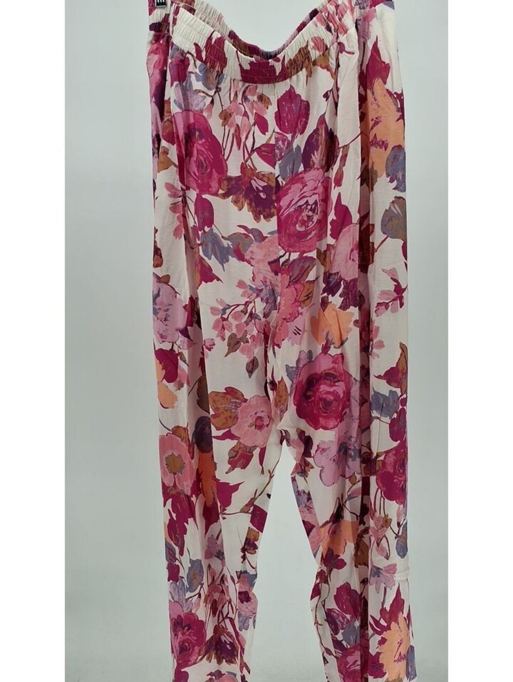 Spring Floral Pants- Pink-3X